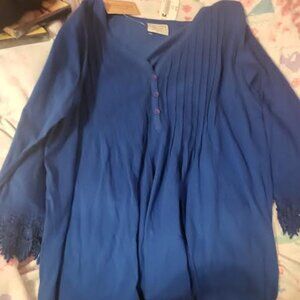 Womens Gold Coast Royal Blue Tunic Size M